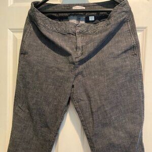Coldwater Creek Natural Fit Gray Capri 14P
